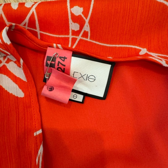 Alexis, size small, Rodina wrap dress in stunning orange - Picture 3 of 3